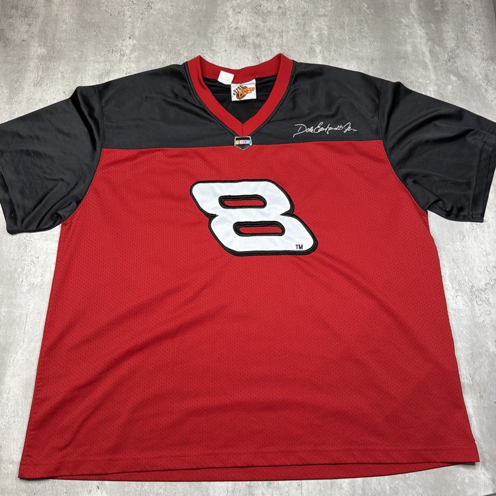 Dale Earnhardt Jr Shirt Mens XL Red Black NASCAR Racing Winner's Circle #8